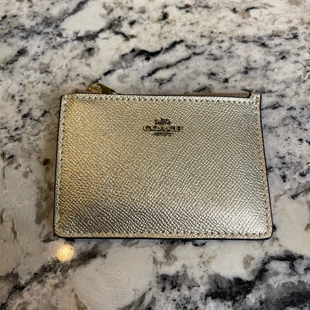COACH Crossgrain Mini Skinny ID Case